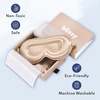 image:imageBlissy Silk Sleep Mask Profile  100 Pure Mulberry Silk 22 Momme 6A Fibers Silk Eye Sleeping Mask for Women amp Men for Total Blackout  Blindfold Silk Sleep Mask Side Sleeper Eye Cover GreyChampagne