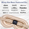 image:imageBlissy Silk Sleep Mask Profile  100 Pure Mulberry Silk 22 Momme 6A Fibers Silk Eye Sleeping Mask for Women amp Men for Total Blackout  Blindfold Silk Sleep Mask Side Sleeper Eye Cover GreyChampagne