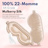 image:imageBlissy Silk Sleep Mask Profile  100 Pure Mulberry Silk 22 Momme 6A Fibers Silk Eye Sleeping Mask for Women amp Men for Total Blackout  Blindfold Silk Sleep Mask Side Sleeper Eye Cover GreyChampagne