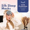 image:imageBlissy Silk Sleep Mask Profile  100 Pure Mulberry Silk 22 Momme 6A Fibers Silk Eye Sleeping Mask for Women amp Men for Total Blackout  Blindfold Silk Sleep Mask Side Sleeper Eye Cover GreyAsh Blue