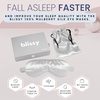 image:imageBlissy Silk Sleep Mask  Eye Sleeping Mask for Women amp Men for Total Blackout  100 Pure Mulberry Silk 22 Momme 6a Fibers  Blindfold Sleep Mask Side Sleeper Eye Cover WhiteSilver