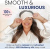 image:imageBlissy Silk Sleep Mask  Eye Sleeping Mask for Women amp Men for Total Blackout  100 Pure Mulberry Silk 22 Momme 6a Fibers  Blindfold Sleep Mask Side Sleeper Eye Cover WhiteWhite