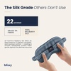 image:imageBlissy Silk Sleep Mask  Eye Sleeping Mask for Women amp Men for Total Blackout  100 Pure Mulberry Silk 22 Momme 6a Fibers  Blindfold Sleep Mask Side Sleeper Eye Cover OliveAsh Blue