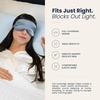 image:imageBlissy Silk Sleep Mask  Eye Sleeping Mask for Women amp Men for Total Blackout  100 Pure Mulberry Silk 22 Momme 6a Fibers  Blindfold Sleep Mask Side Sleeper Eye Cover OliveAsh Blue