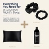 image:imageBlissy Silk Sleep Mask  Eye Sleeping Mask for Women amp Men for Total Blackout  100 Pure Mulberry Silk 22 Momme 6a Fibers  Blindfold Sleep Mask Side Sleeper Eye Cover OliveBlack
