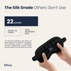 image:imageBlissy Silk Sleep Mask  Eye Sleeping Mask for Women amp Men for Total Blackout  100 Pure Mulberry Silk 22 Momme 6a Fibers  Blindfold Sleep Mask Side Sleeper Eye Cover OliveBlack