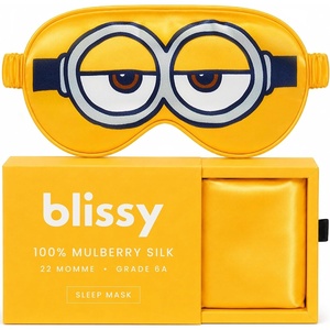 image:imageBlissy Silk Sleep Mask  Eye Sleeping Mask for Women amp Men for Total Blackout  100 Pure Mulberry Silk 22 Momme 6a Fibers  Blindfold Sleep Mask Side Sleeper Eye Cover OliveMinion