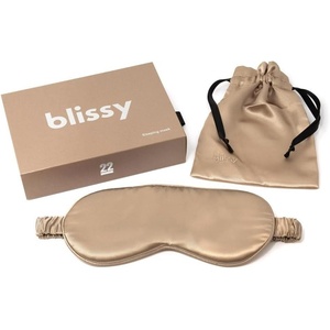 image:imageBlissy Silk Sleep Mask  Eye Sleeping Mask for Women amp Men for Total Blackout  100 Pure Mulberry Silk 22 Momme 6a Fibers  Blindfold Sleep Mask Side Sleeper Eye Cover OliveTaupe