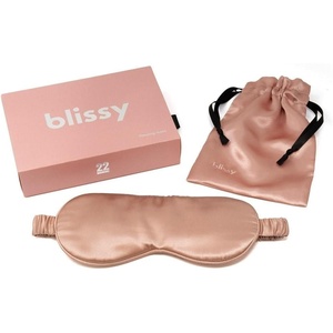 image:imageBlissy Silk Sleep Mask  Eye Sleeping Mask for Women amp Men for Total Blackout  100 Pure Mulberry Silk 22 Momme 6a Fibers  Blindfold Sleep Mask Side Sleeper Eye Cover OliveRose